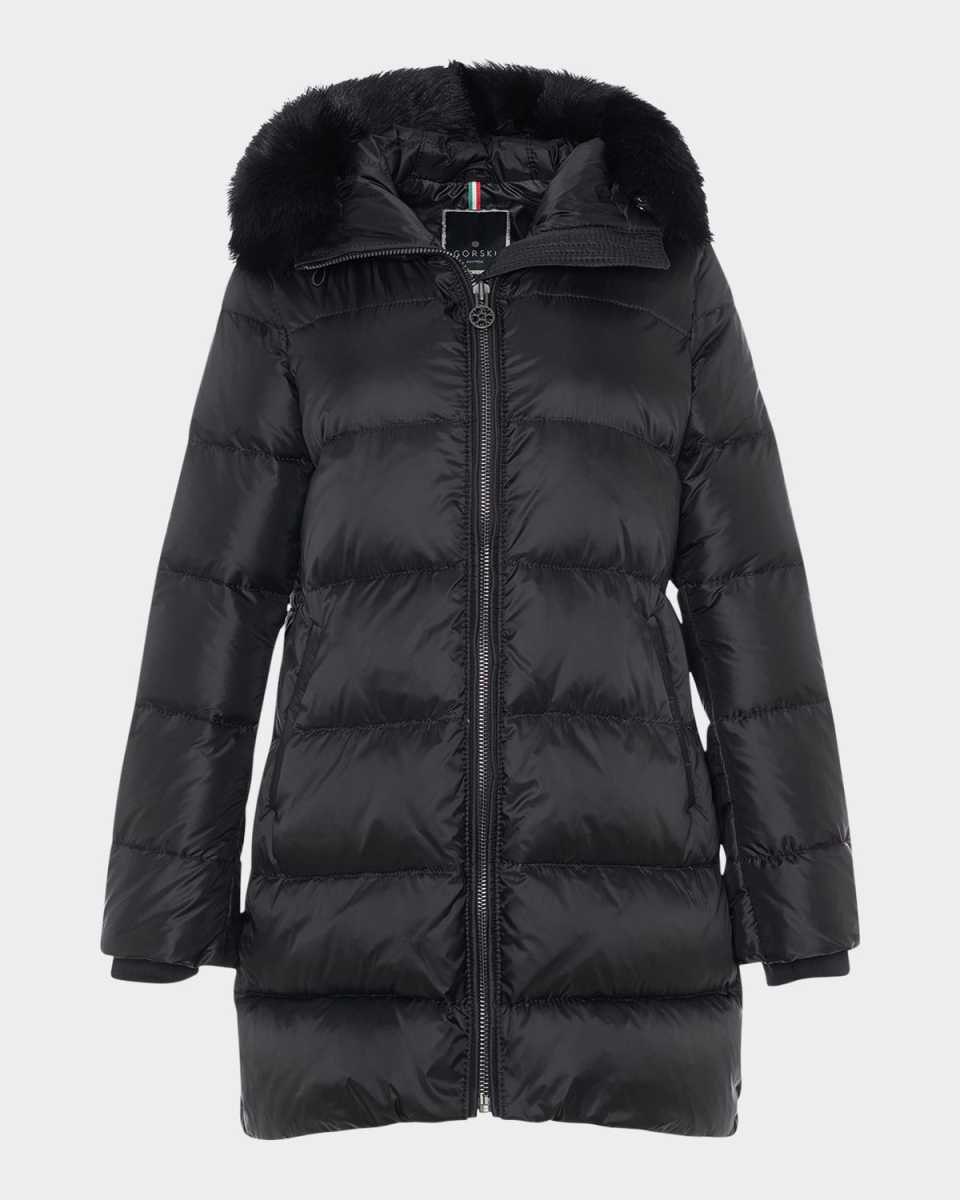 Apres-Ski Jacket With Detachable Toscana Lamb Hood Tr